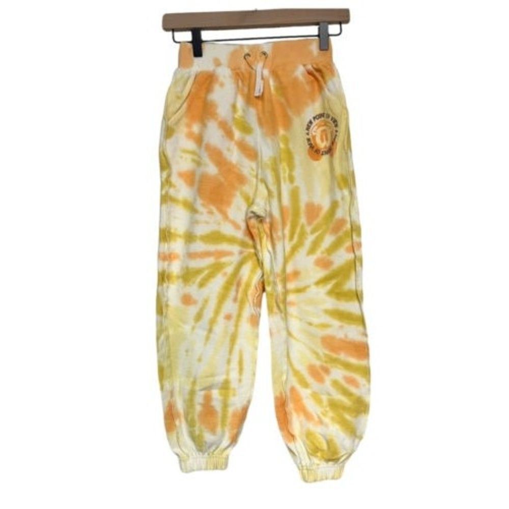 Disney Mickey Mouse "New Point of View" TIe-Dye Jogger Sweat Pants Girls Sz 9/10